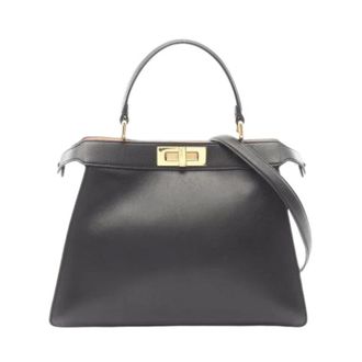 Fendi Pre-owned Handbags, female, Black, Size: ONE SIZE Pre-owned Leather fendi-bags