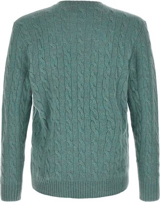 Polo Ralph Lauren Cable-Knit Wool-Cashmere Sweater - Green