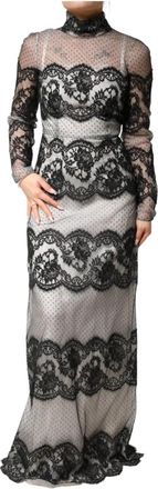 Dolce & Gabbana Maxi Sheath Jurk - Dames - Avondkleed - Veelkleurig - XS - Katoen - Kleedjes