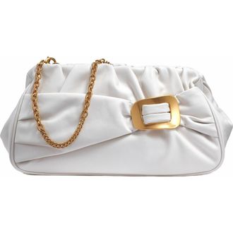 DKNY Bella Clutch in Brilliant White at Nordstrom
