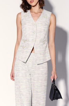 Walter Baker Starla Tweed Vest in Lilac Tweed at Nordstrom Rack, Size X-Small