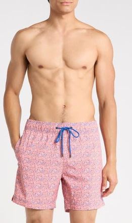 Mr. Swim Floral Sea Swim Trunks in Pink at Nordstrom Rack, Size Small