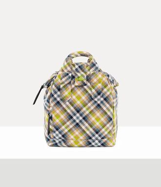 Vivienne Westwood Steven Backpack Woven Tartan Fluro-tartan