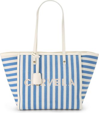 Carvela Womens Canvas Minori Tote Bag - Blue - One Size