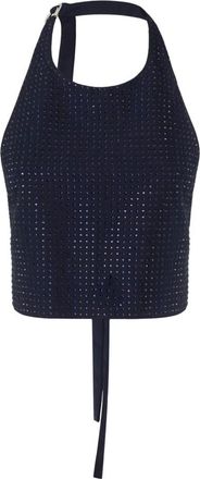 Pinko Mouwloze Top - Dames - Tops zonder mouwen - Blauw - M - Tops
