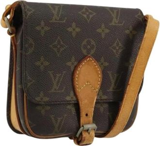 Louis Vuitton Pre-owned Cross Body Bags, female, Brown, Size: ONE SIZE Pre-owned Cartouchiere PM Shoulder Bag