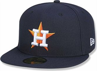 New Era Mens Houston Astros 59Fifty Fitted Cap In Navy