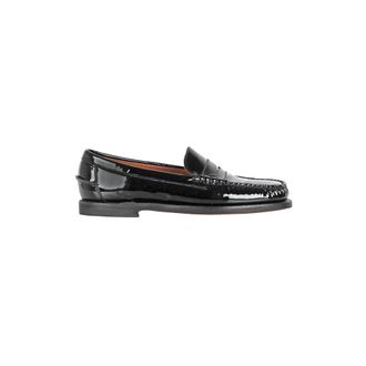 Sebago Loafers, female, Black, Size: 6 US Patent Leather Loafers Round Toe