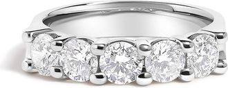 House of Brilliance 14K Gold 1 1/2 Cttw Diamond 5 Stone Band Ring