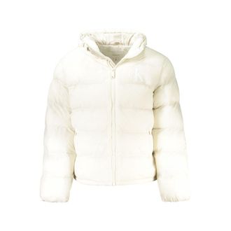 Calvin Klein Bianco Poliammide Uomo Mens Jacket