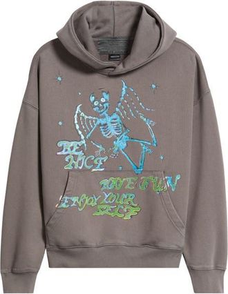 Jungles Enjoy Yourself Fleece Hoodie in Grey at Nordstrom, Size X-Large