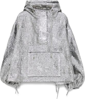 Cecilie Bahnsen Felpa Orion con cappuccio - Argento