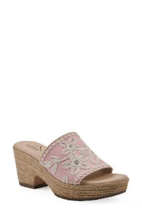 White Mountain Biancia Platform Slide Sandal in Light Pink at Nordstrom Rack, Size 7.5