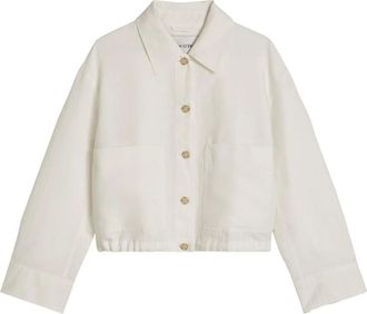Marc O'Polo Jassen, Dames, Wit, L, Katoen, Relaxed Jacket