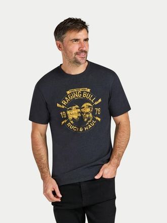 Raging Bull Ruck & Maul Print T-Shirt in Black at Nordstrom, Size Xxx-Large