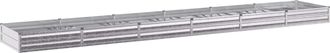 vidaXL Cama De Jard&iacute;n Elevada Plateado 480 X 80 X 24 Cm Galvanizado Vidaxl