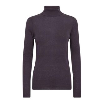 Mos Mosh MOS Mosh, Truien & Vesten, Dames, Paars, S, Wol, MMRelena Turtleneck SS Knit