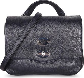 Zanellato Postina Daily Bag - Dames - Handtassen - Blauw - ONE Size - Leer - Tassen