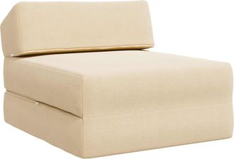vidaXL Sof&aacute; Cama Plegable Crema 60 X 70 X 41 Cm Tela Vidaxl