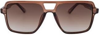 Otra Eyewear 45mm Zoya Navigator Sunglasses in Trans Maple/Brown Fade at Nordstrom Rack