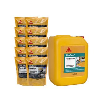 Sika Sika - Masonry Pack - 10x Cem Fibra 30 300g Cem Fluidificador 5l
