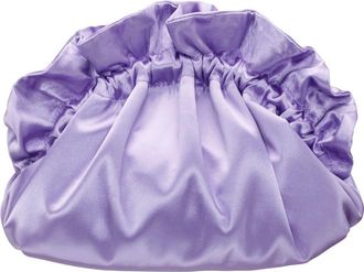 Nina Cristy Satin Clutch in Royal Lialc at Nordstrom