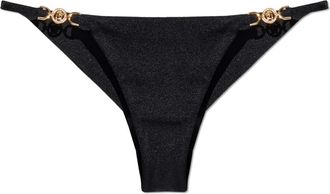 Versace Bikini Broekje - Dames - Bikinis - Zwart - L - Polyester - Badmode