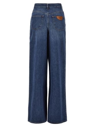 Chlo&eacute; Womens Blue Cotton Jeans Denim Clothing
