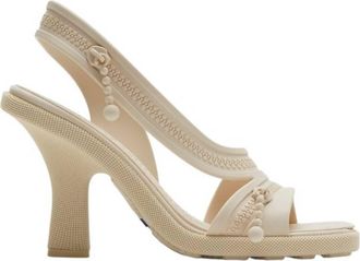 Burberry Gel Heeled Sandals in Soap, Brand Size 39 ( US Size 9 )