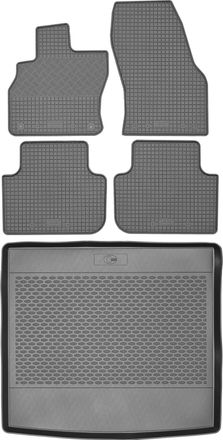 OEM Juego De Alfombrillas De Goma Para Coche Y Alfombrilla Para Maletero Para Audi Q3 Ii Sportback A Partir De 2019