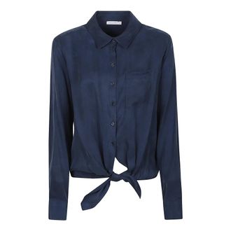 Patrizia Pepe Patrizia Pepe, Shirts, female, Blue, Size: L Long Sleeve Shirt