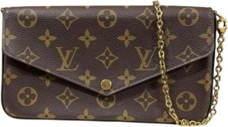 Louis Vuitton Pre-owned Vintage Monogram Clutch Bag - Dames - Vintage Clutch - Bruin - ONE Size - Vintage