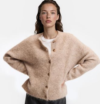 La Redoute Collections Vest van geborsteld alpaca-mengsel, Signature JANY