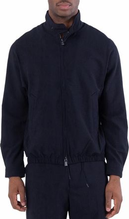 Emporio Armani Nylon Seersucker Blouson Jacket, Brand Size 46 ( US Size 36 )