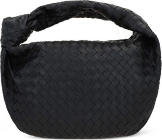 Bottega Veneta Black Jodie Woven Shoulder Bag