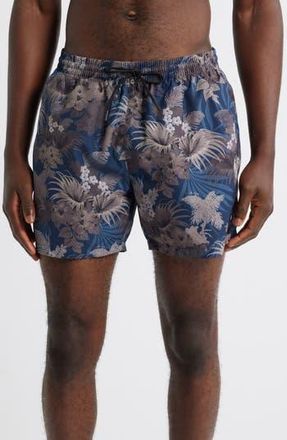 BOSS Piranha Swim Trunks in Medium Brown at Nordstrom Rack, Size Xx-Large