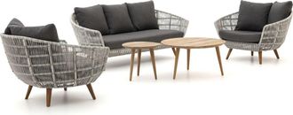 Intenso Furniture Intenso Stila/ROUGH-K stoel-bank loungeset 5-delig