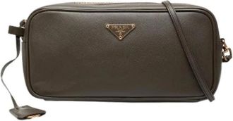 Prada Pre-owned Cross Body Bags, female, Brown, Size: ONE SIZE Pre-owned Shoulder Bag
