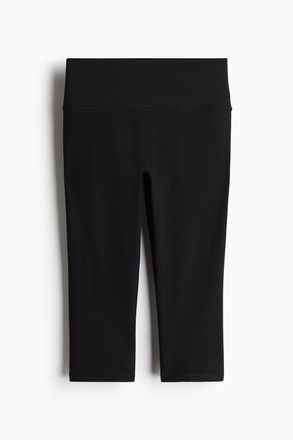 H&M Capri-Sportleggings mit SoftMove - Schwarz
