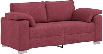 vidaXL Sofa with Cushion Wine red 180 x 77 x 82 cm Fabric Vidaxl