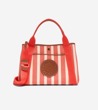 Cole Haan Womens Amagansett Canvas Tote Bag - Orange