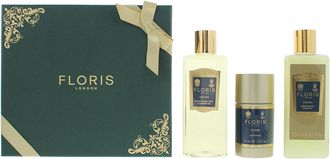 Floris Unisex Cefiro Shower Gel 250ml, Shampoo + Deodorant Stick 75ml Gift Set - Green - One Size