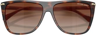 Michael Kors Mumbai Zonnebril - Dames - Zonnebrillen - Bruin - 58 MM - Accessoires