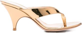 Gianvito Rossi Sofia Leder-Zapfensandalen