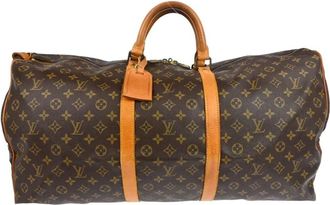 Louis Vuitton Pre-owned Weekend Bags, female, Brown, Size: ONE SIZE Pre-owned Keepall Duffle Bag