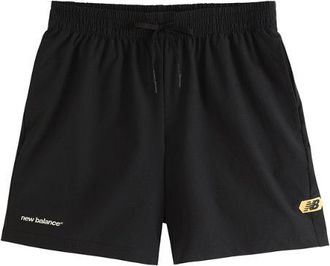 New Balance Mens Street Classics Short in Black Cotton, size X-Large