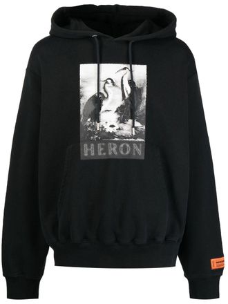 Heron Preston Felpa con cappuccio Halftone Heron - Nero