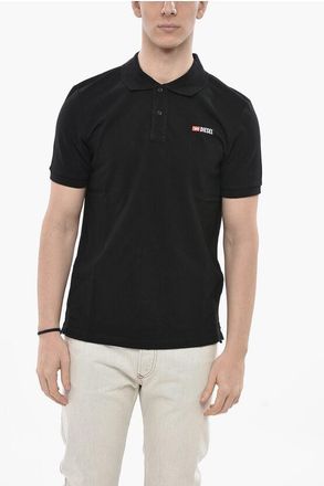 Diesel Solid-Color Polo Shirt T-SMITH-DIV-NEW with Contrast Logo size 3xl