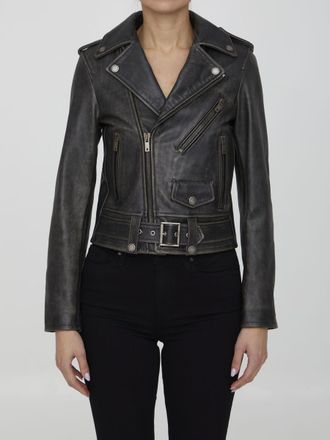 Golden Goose Black Leather Jacket