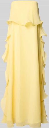 Vero Moda Maxikleid aus Chiffon Modell IRIS in Hellgelb, Gr&ouml;&szlig;e XL